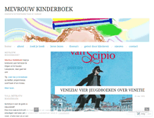 Tablet Screenshot of mevrouwkinderboek.nl